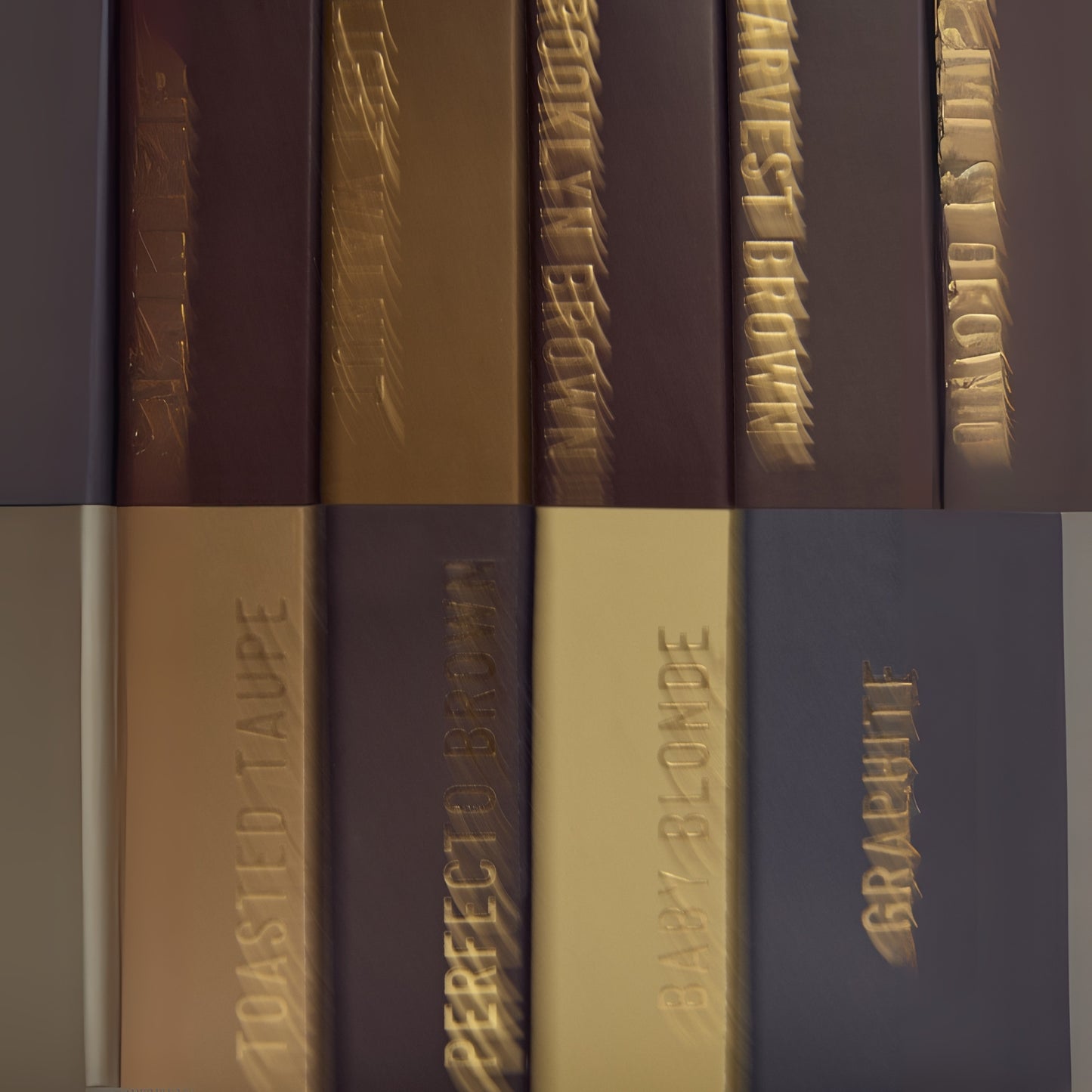 Stylised photo stain hybrid dye in packaging blurred