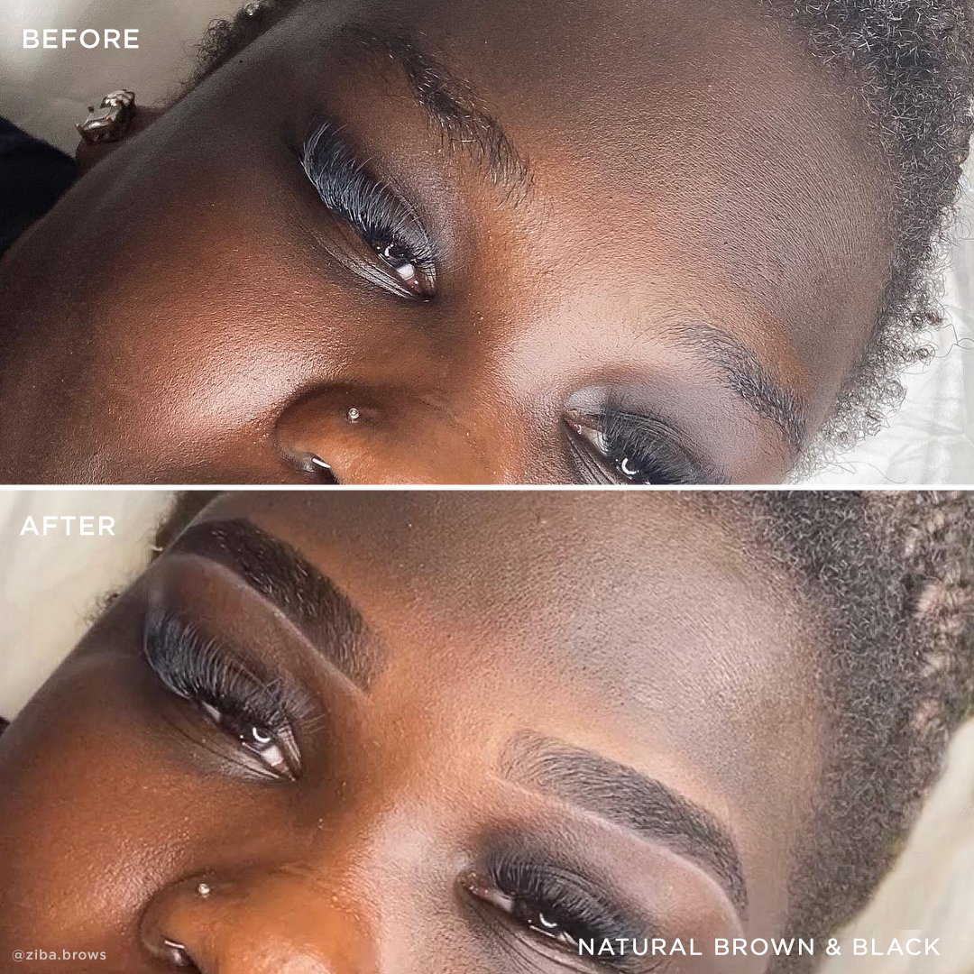 Model shot tint Color-Natural Brown & Color Black