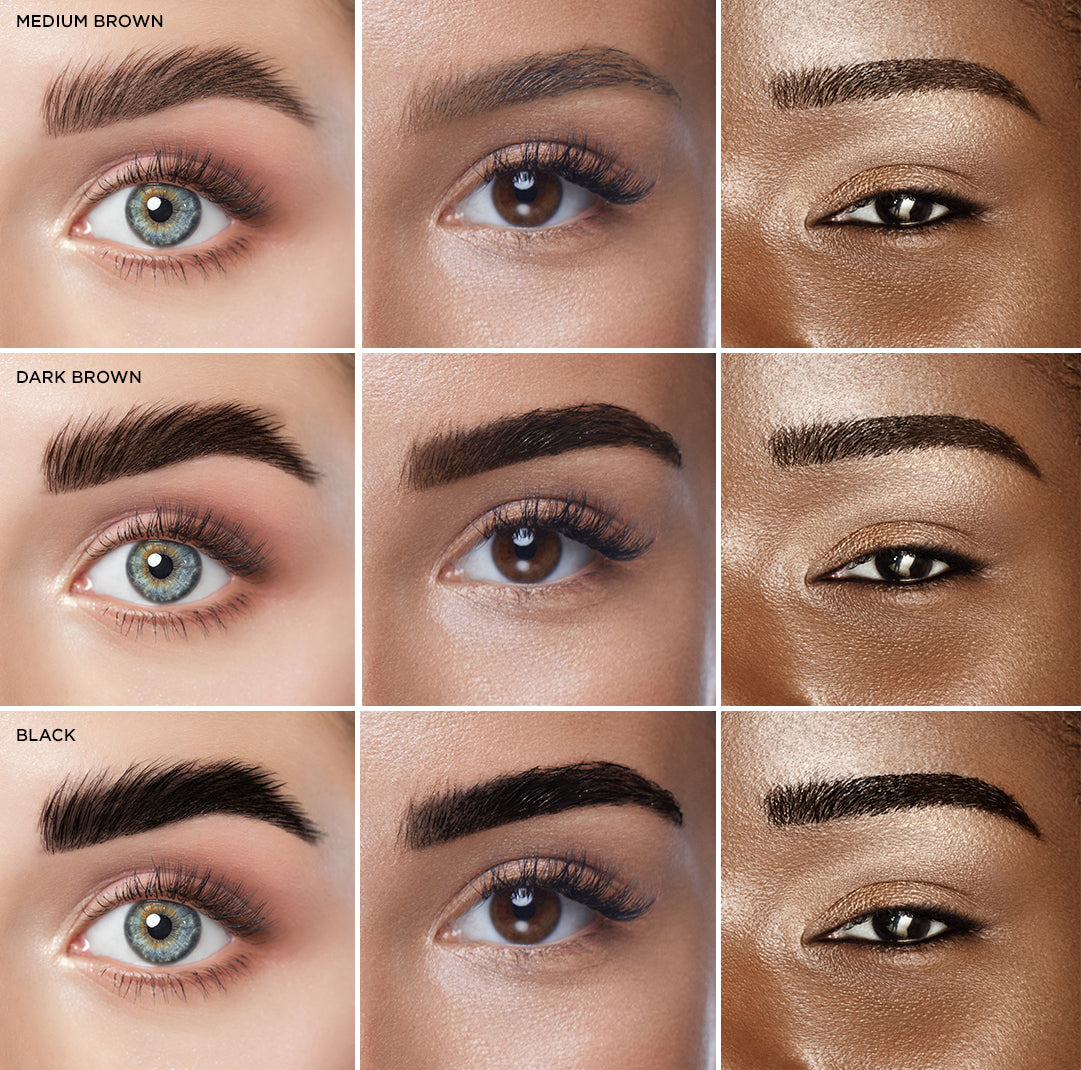 Colour chart of the Brow Henna Powder