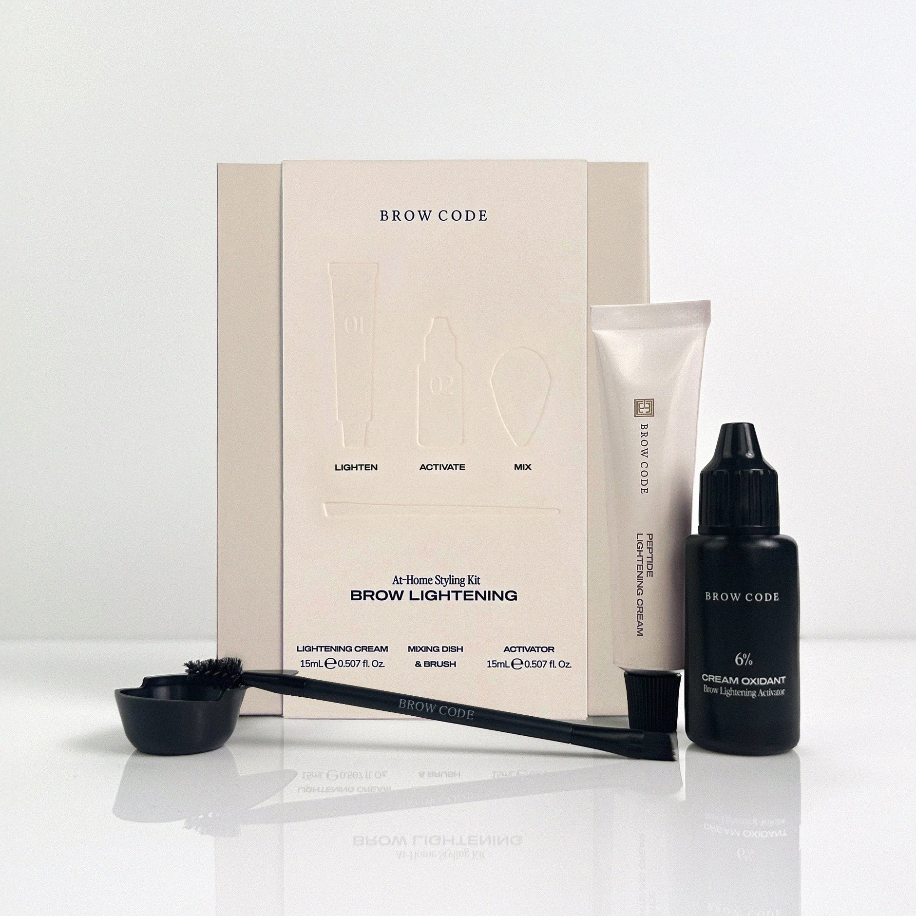 Brow Code Brow Lightening Kit – At-Home System to Brighten & Soften ...