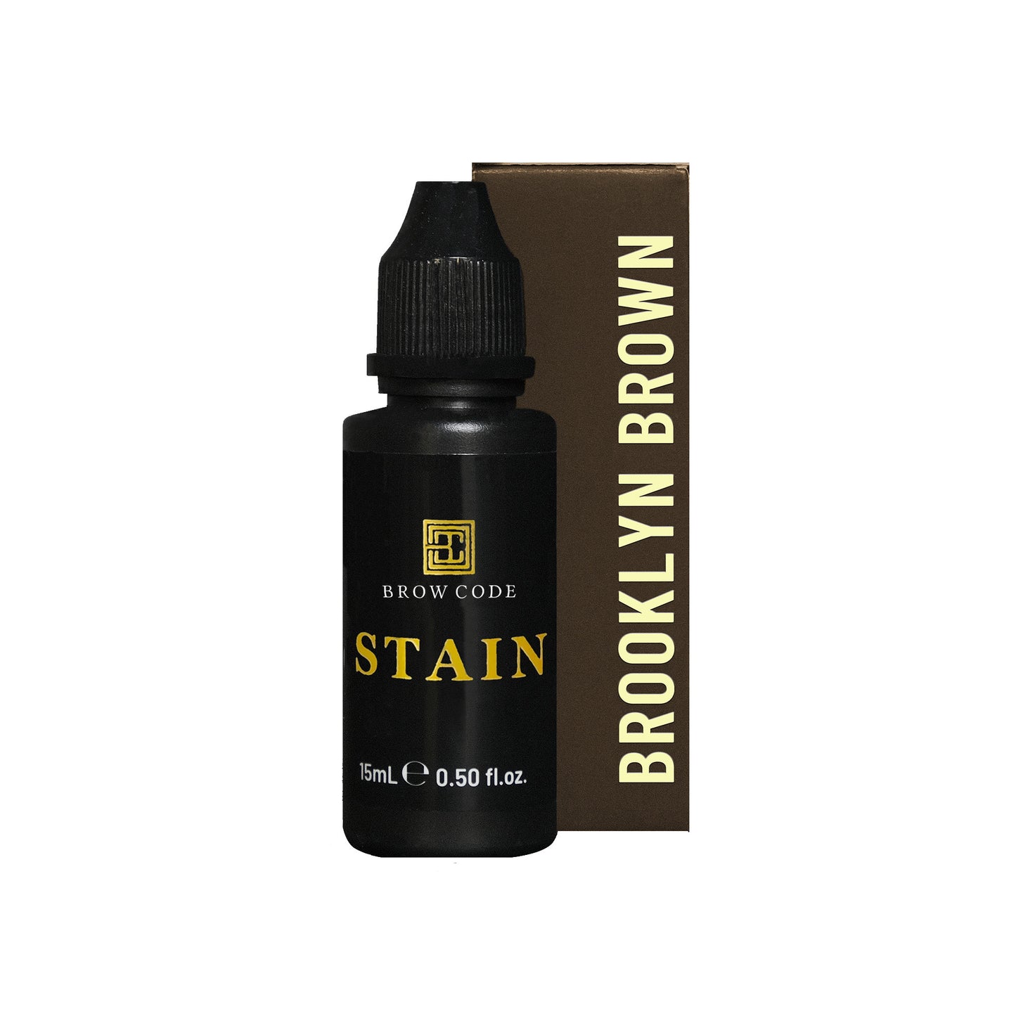 Stain Hybrid Brow Dye color-brooklyn-brown---medium-brown against a white background