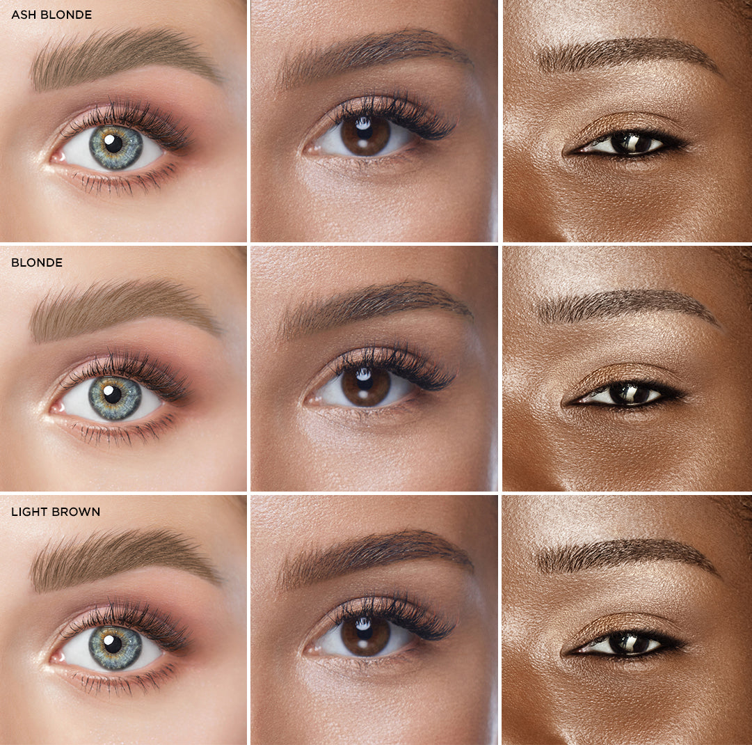 Colour chart of the Brow Henna Powder Lighter